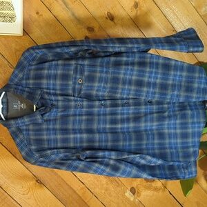 George large flannel plaid shirt mens L